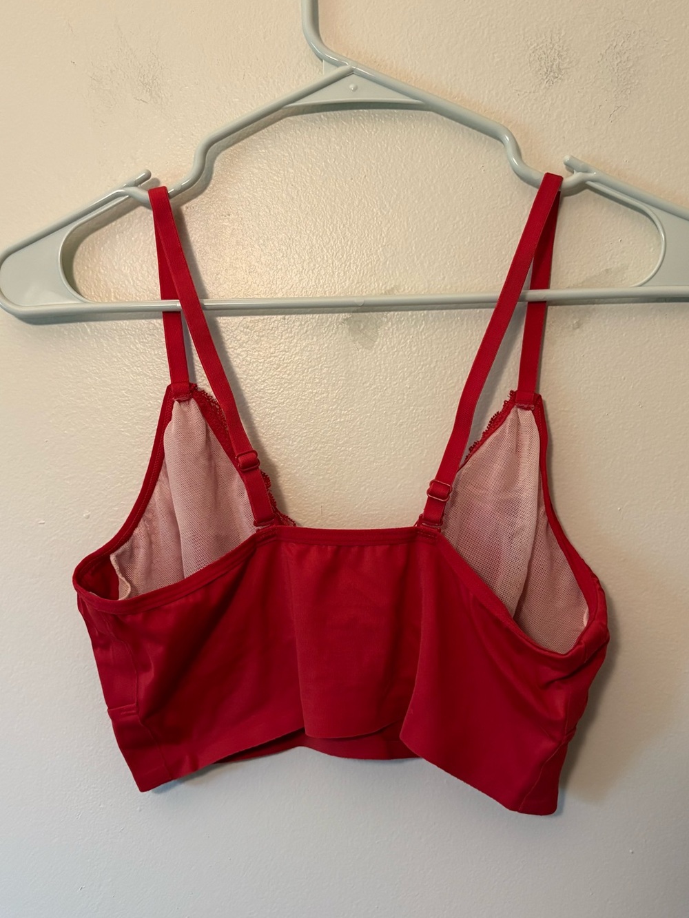 Ruby Ribbon Red Lace Bralette, Second Skin, Size 36 Women’s - Picture 3 of 4
